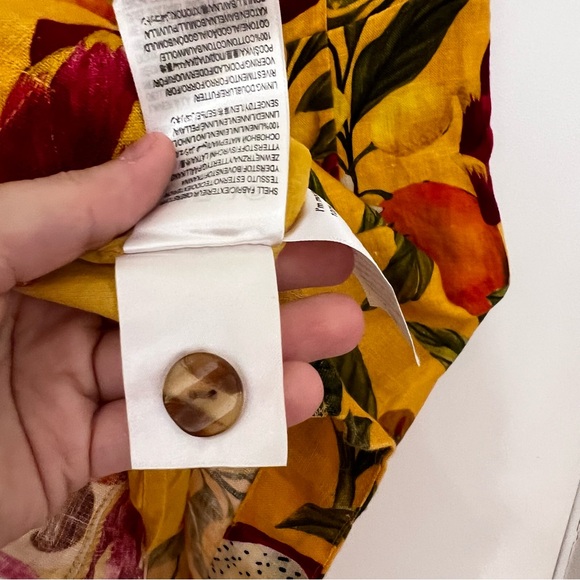 Farm Rio Fruit Lovers Linen Mini Dress XS - Picture 11 of 11